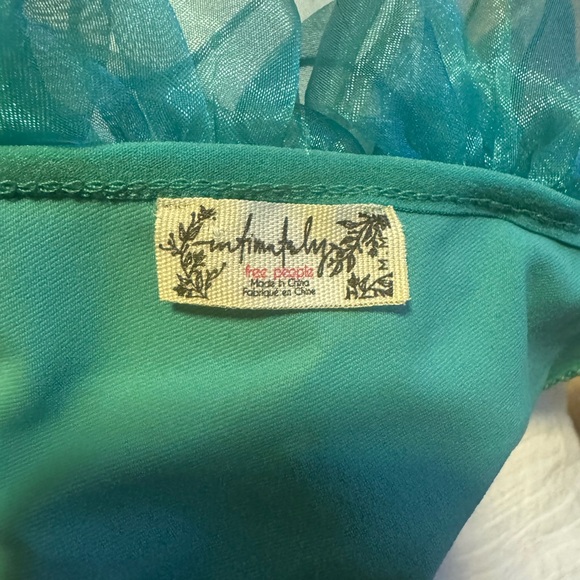 Green Ruffled Bodysuit - Picture 3 of 4